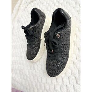 Dune London Episode Platform Sneaker in Black Women’s Size:US6/EU 36